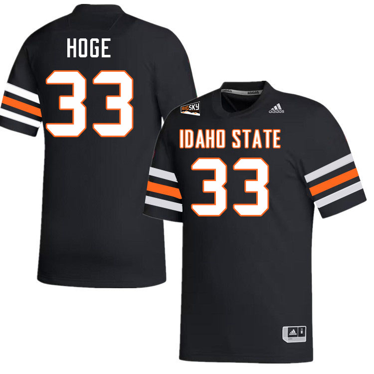 Idaho State Bengals #33 Merril Hoge College Football Jerseys,Uniforms Stitched-Black